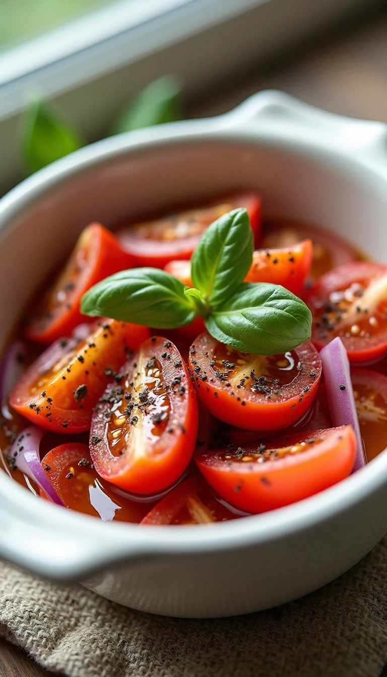 Easy Tomato Salad with Fresh Basil Recipe