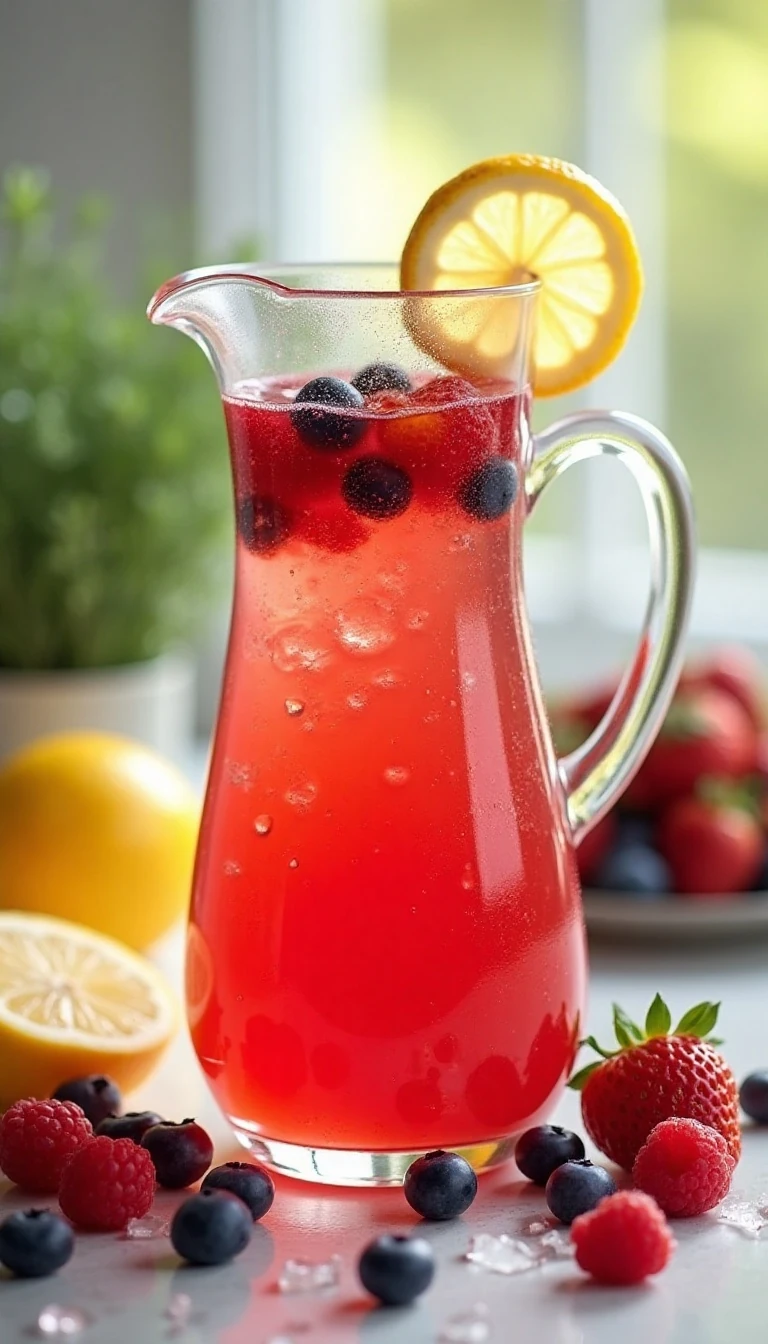 Triple Berry Lemonade: A Refreshing Homemade Recipe