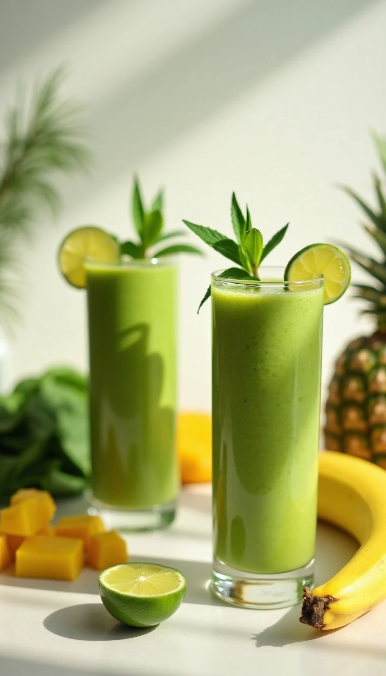 Tropical Green Smoothie: A Fresh, Energizing Blend