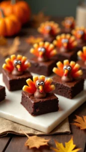 Easy Thanksgiving Turkey Brownies Recipe