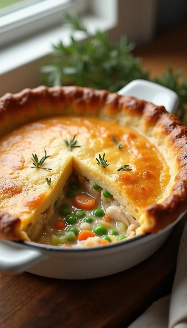 Homemade Turkey Pot Pie Recipe with Flaky Double Crust