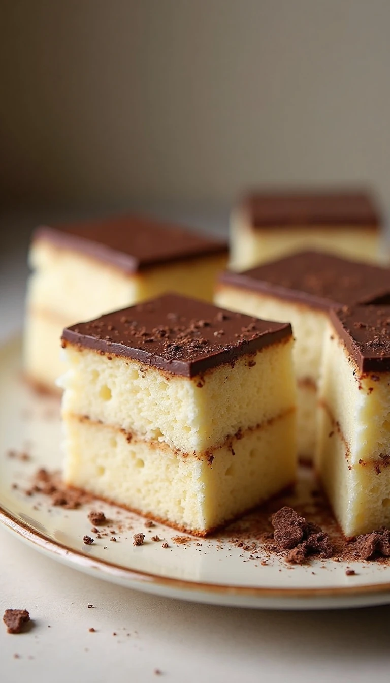 Old Fashioned Tweed Cake Recipe with Chocolate Flakes