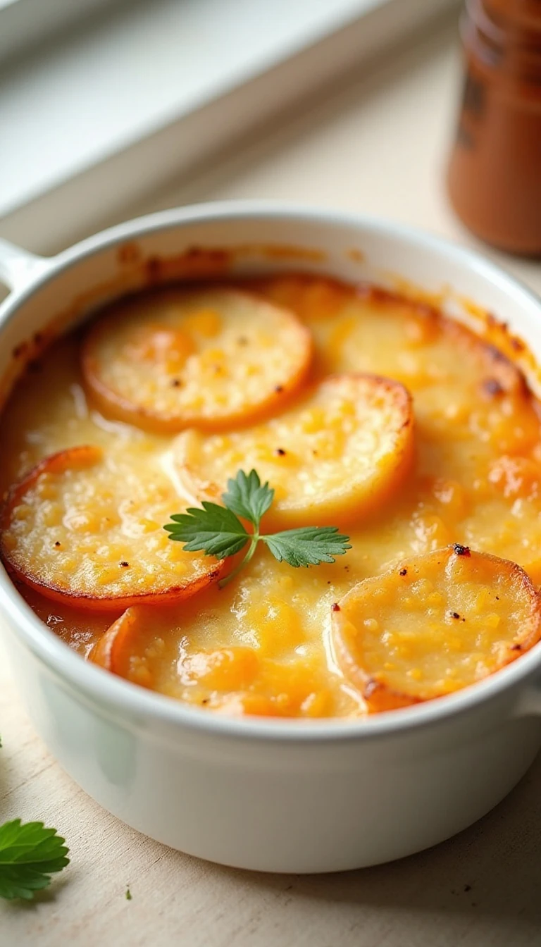 Easy Two-Potato Scallop Recipe with Cheddar