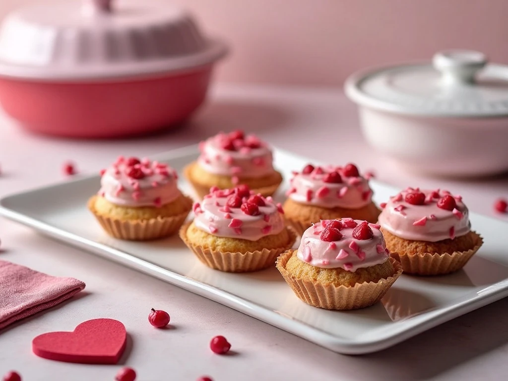 Valentine's sweets prepared for serving and storage