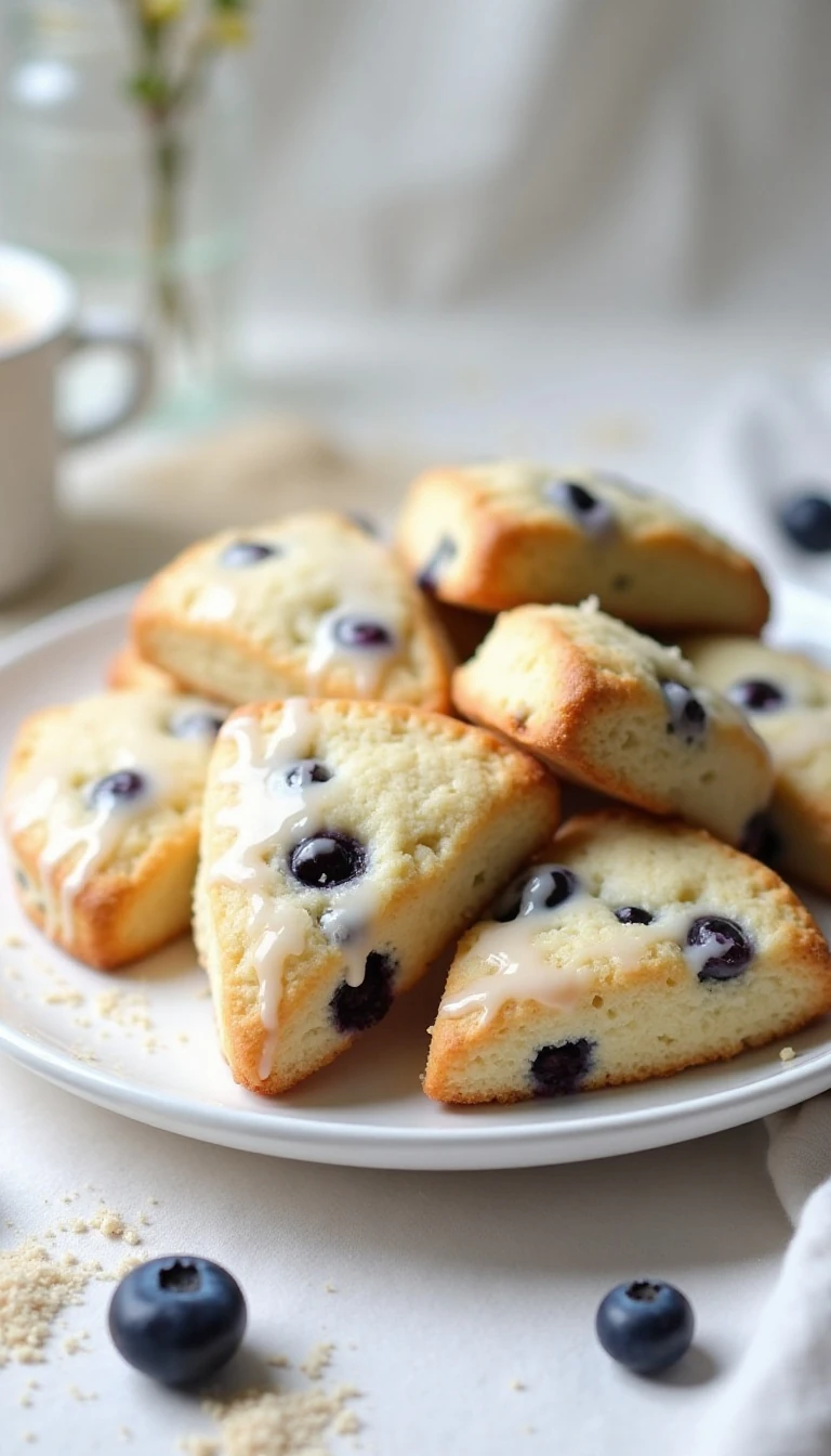 Vanilla Blueberry Scones Recipe: Light, Buttery & Easy
