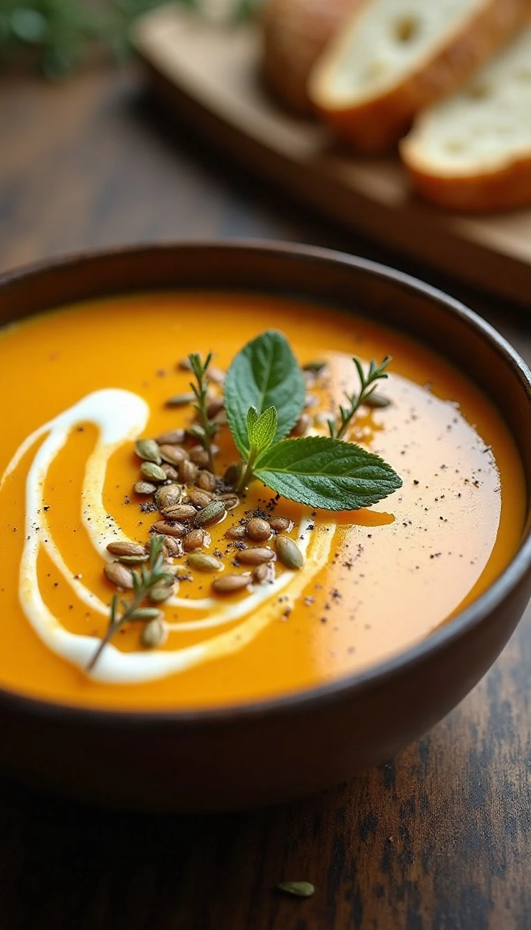 Creamy Vegetarian Butternut Squash Soup Recipe
