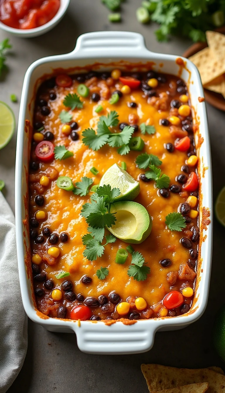 Easy Vegetarian Taco Casserole Recipe for a Cozy Weeknight Dinner