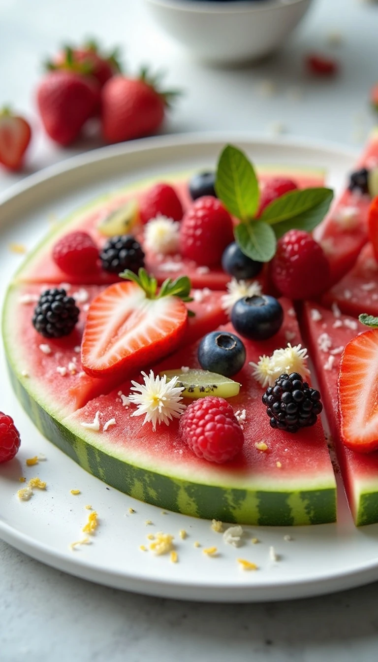 Refreshing Watermelon Fruit Pizza Recipe (Easy & Healthy)