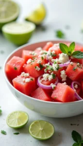Refreshing Watermelon Salad with Feta and Mint