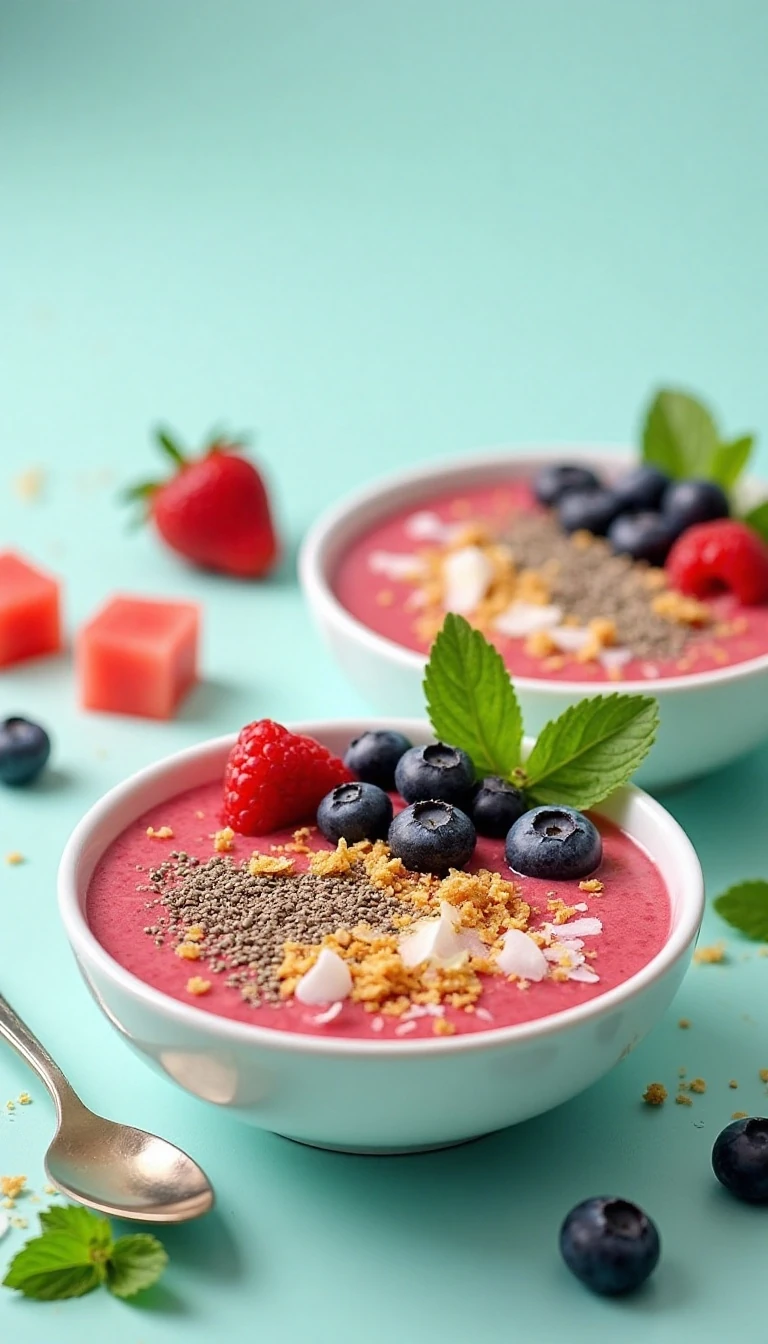 Refreshing Watermelon Smoothie Bowls Recipe