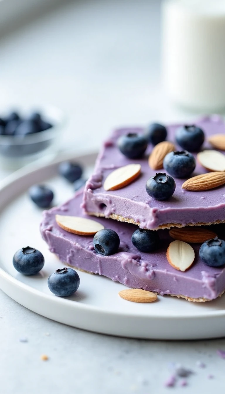 Weight Watchers Blueberry Frozen Yogurt Bark Recipe