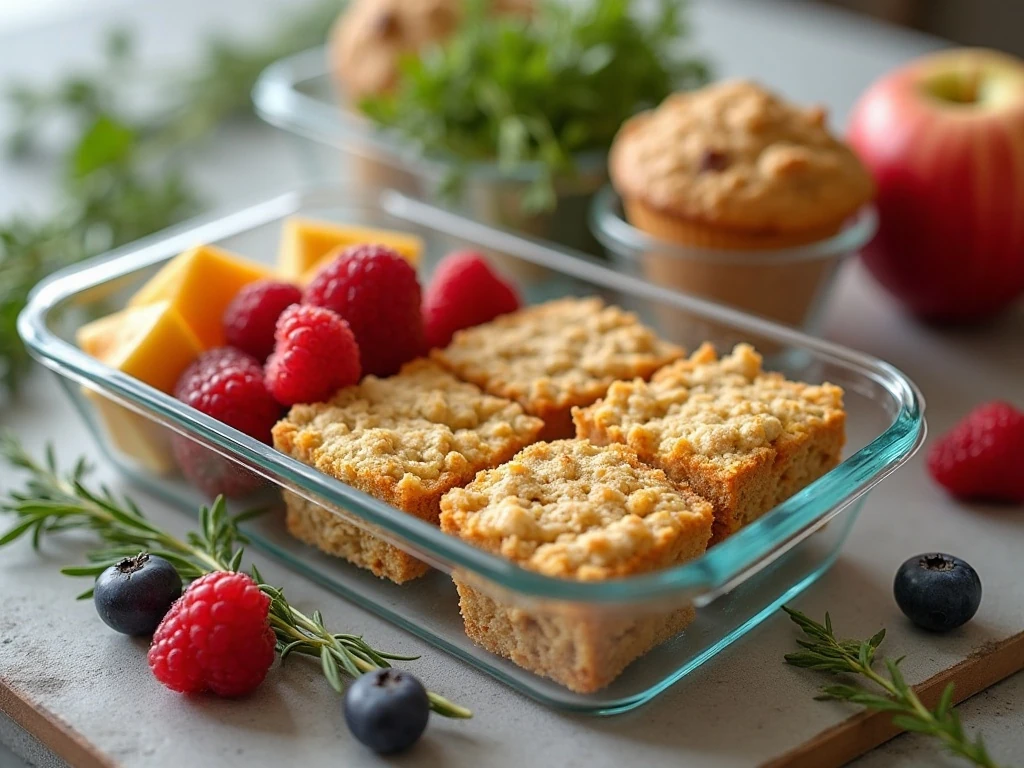 Make-ahead breakfast portions ready for storage