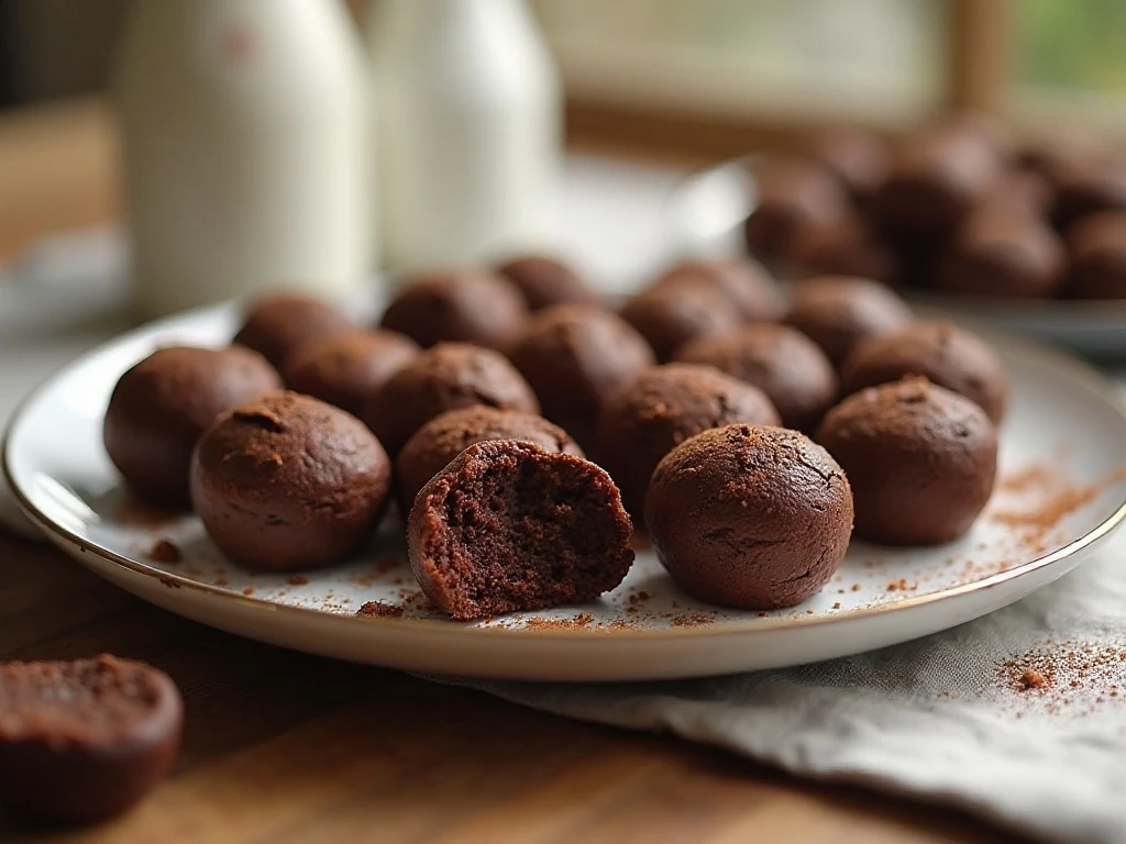 Platter of fudgy Weight Watchers brownie bites