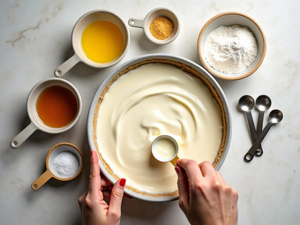 Ingredients for guilt-free Weight Watchers cheesecake