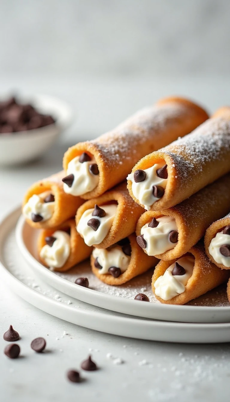 Weight Watchers Chocolate Chip Cookie Cannolis Recipe