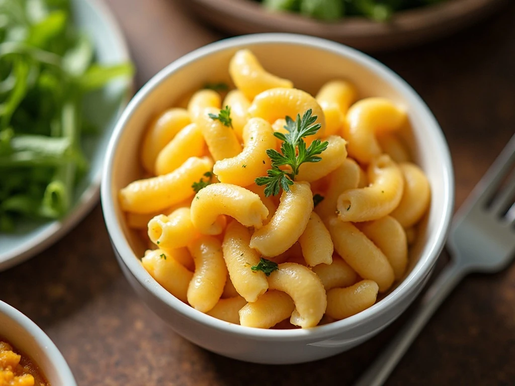 Creamy Weight Watchers-style Instant Pot macaroni and cheese served as a comforting meal