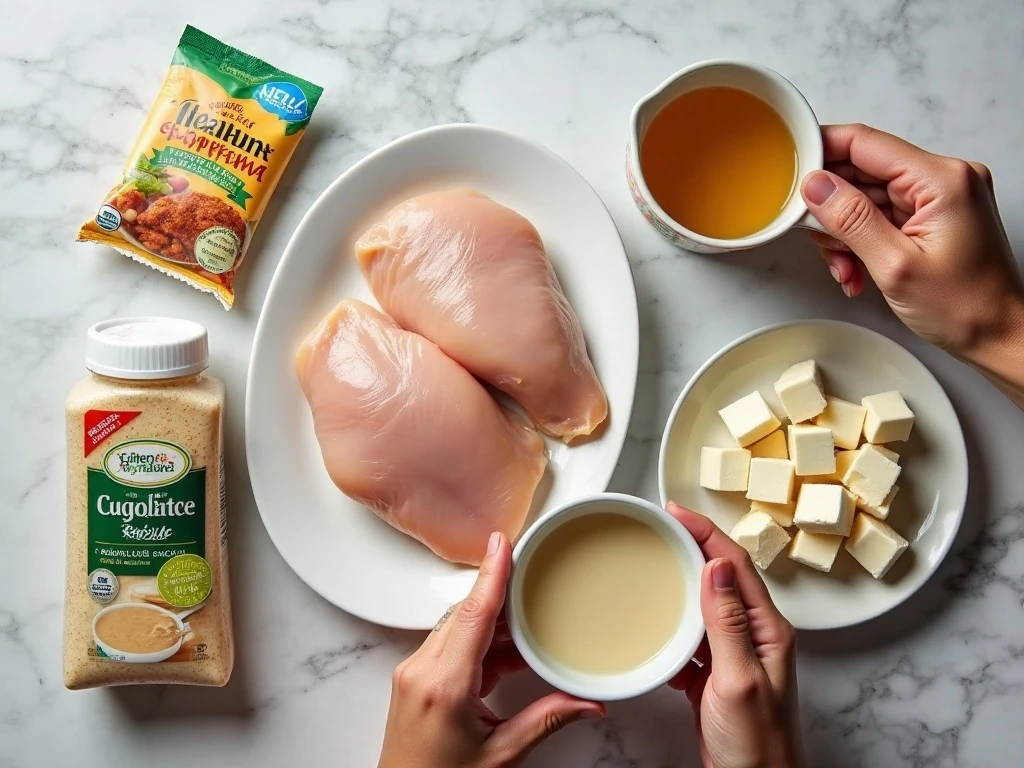 Ingredients for easy Weight Watchers Italian chicken