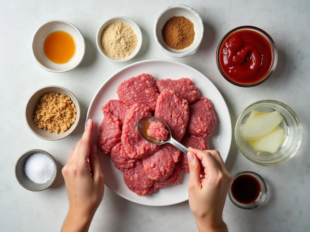 Ingredients for Weight Watchers sweet and sour meatballs