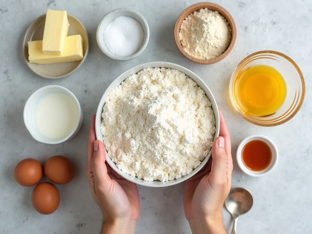 Ingredients for homemade wheat-free freezer waffles