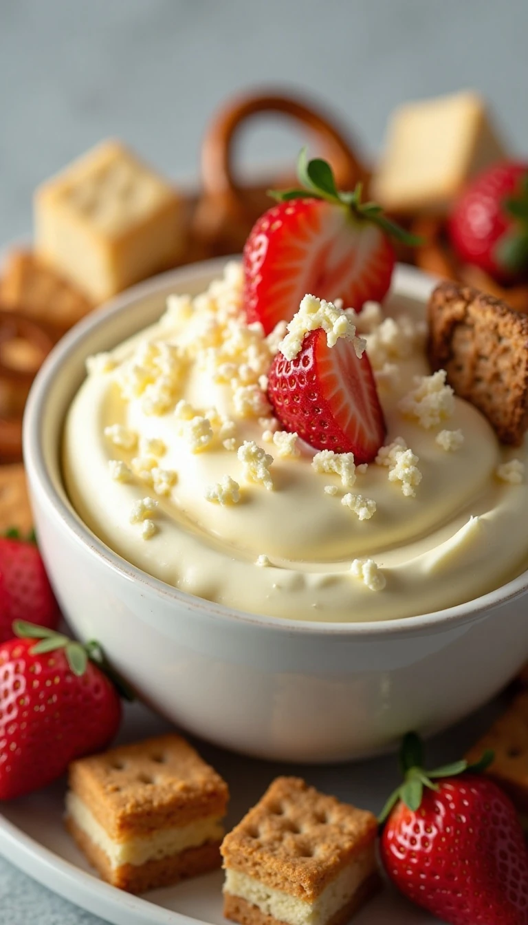 Creamy White Chocolate Cheesecake Dip Recipe