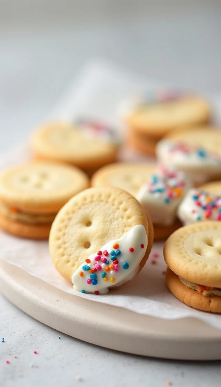 Easy White Chocolate Dipped Sugar Wafers Recipe