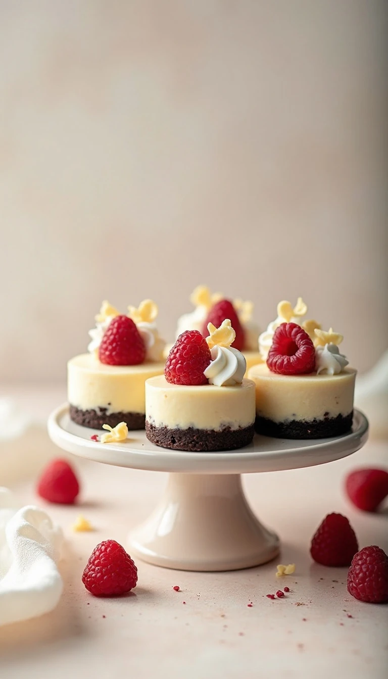 Creamy White Chocolate Mini Cheesecakes Recipe