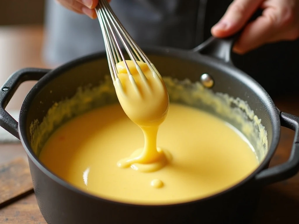 Tempering egg yolks for smooth banana pudding custard