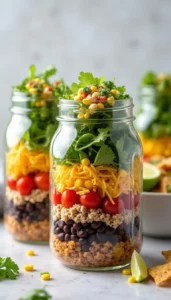 Easy Weight Watchers Taco Salad in a Jar Recipe