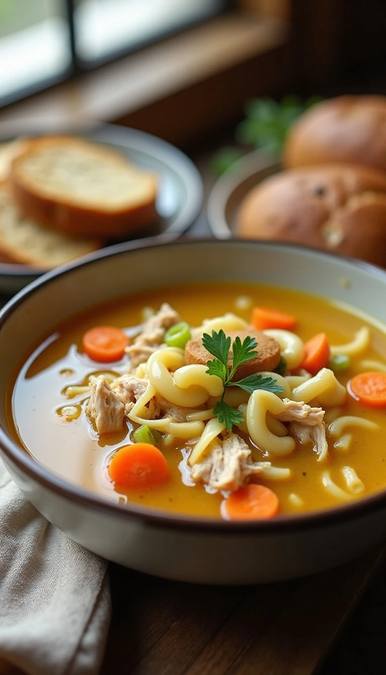 Yankee Doodle Chicken Noodle Soup Recipe: Old-Fashioned Comfort in a Bowl