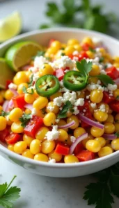 Zesty Corn Salad with Feta Recipe