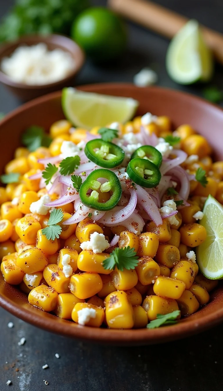 Zesty Grilled Mexican Street Corn Salad Recipe