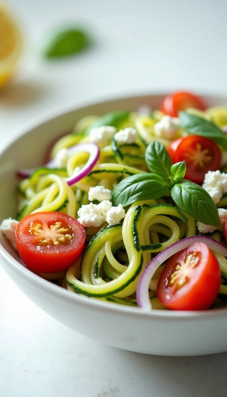 Easy Zucchini Noodle Salad Recipe (Quick & Healthy)